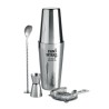 Set à Cocktail en Inox Personnalisé de Luxe BOSTON Matières : acier inoxydable Couleurs : argenté brillant marquage laser ultra 