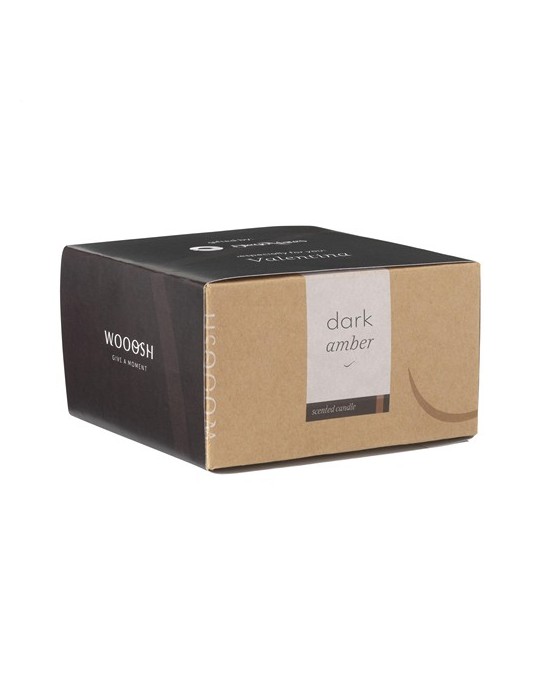 Wooosh Flame Scented Candle Dark Amber bougie parfumée