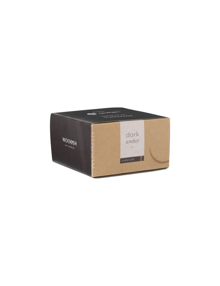 Wooosh Flame Scented Candle Dark Amber bougie parfumée