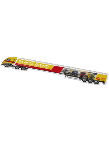 Règle Tait de 30 cm en plastique recyclé en forme de camion