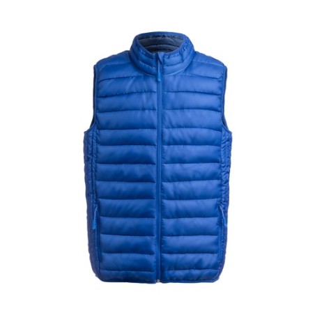Gilet Bodywarmer Personnalisé Belsan Matières : polyester Taille textile : L Couleurs : bleu objet publicitaire robuste