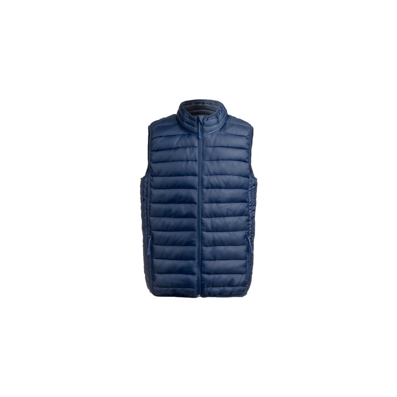 Gilet Bodywarmer Personnalisé Belsan Matières : polyester Taille textile : L Couleurs : bleu marquage laser ultra précis