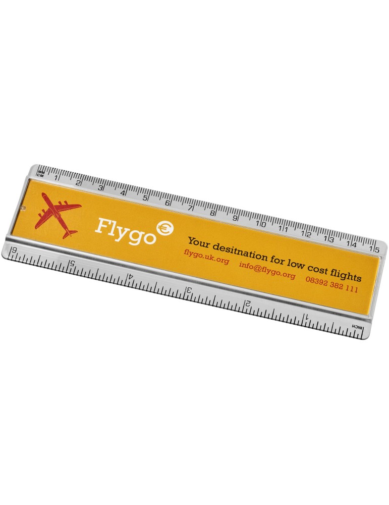 Règle en plastique Ellison 15 cm avec insertion de papier décoratif