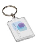 Porte-clés compact publicitaire à insert 3,5 x 2,4 cm, Midi