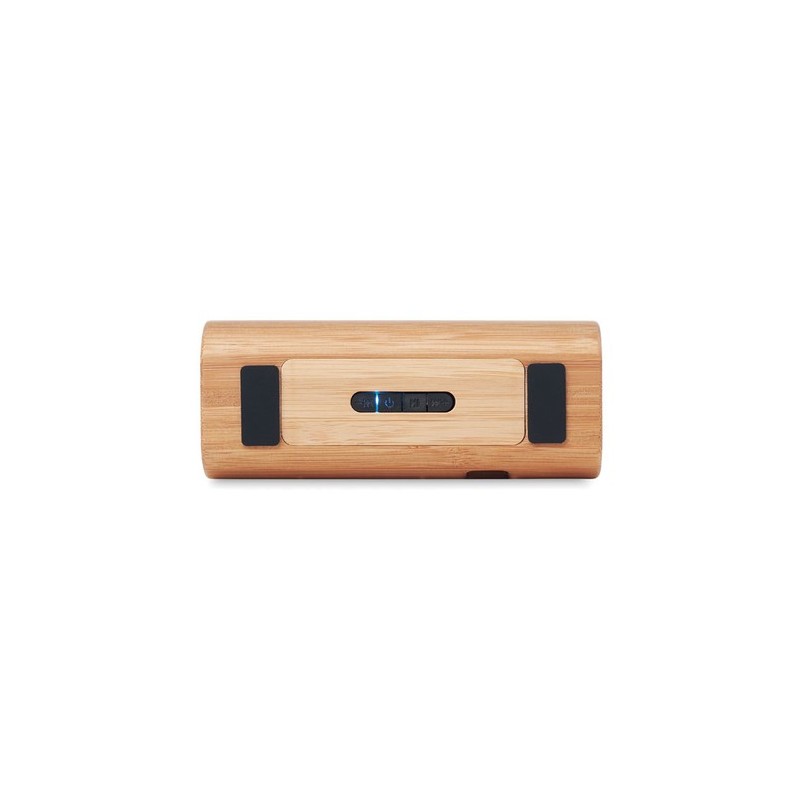 Haut-parleur Éco-responsable Personnalisé en Bambou - SPEAKBOX Matières : bambou Couleurs : bois goodies publicitaire événementi