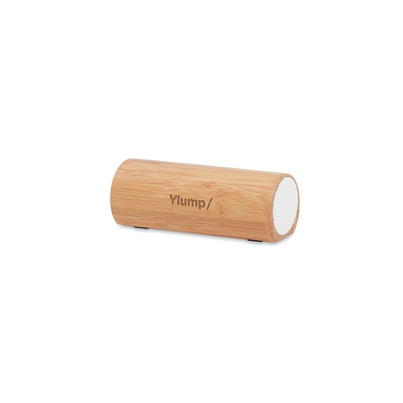 Haut-parleur Éco-responsable Personnalisé en Bambou - SPEAKBOX Matières : bambou Couleurs : bois marquage laser ultra précis