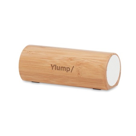 Haut-parleur Éco-responsable Personnalisé en Bambou - SPEAKBOX Matières : bambou Couleurs : bois marquage laser ultra précis