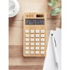 Calculatrice 12 chiffres personnalisée CALCUBIM Matières : bambou Couleurs : bois goodies publicitaire événementiel