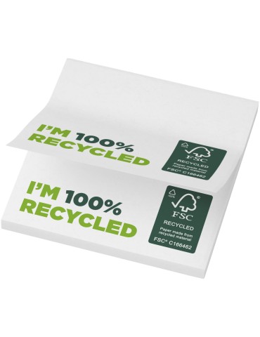 Mémos autocollants recyclés 75 x 75 mm Sticky-Mate® 2