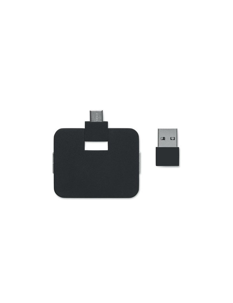 Hub USB 4 Ports Personnalisé - SQUARE-C Accessoire High-Tech pas cher