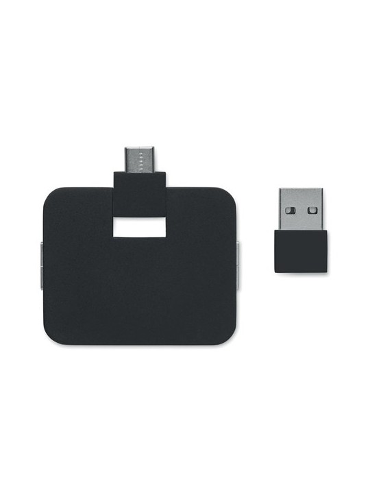 Hub USB 4 Ports Personnalisé - SQUARE-C Accessoire High-Tech pas cher
