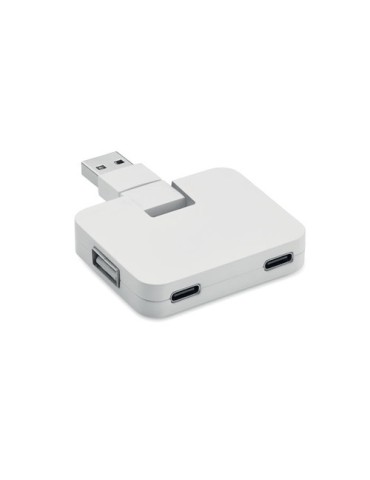 Hub USB 4 Ports Personnalisé - SQUARE-C Accessoire High-Tech pas cher 2