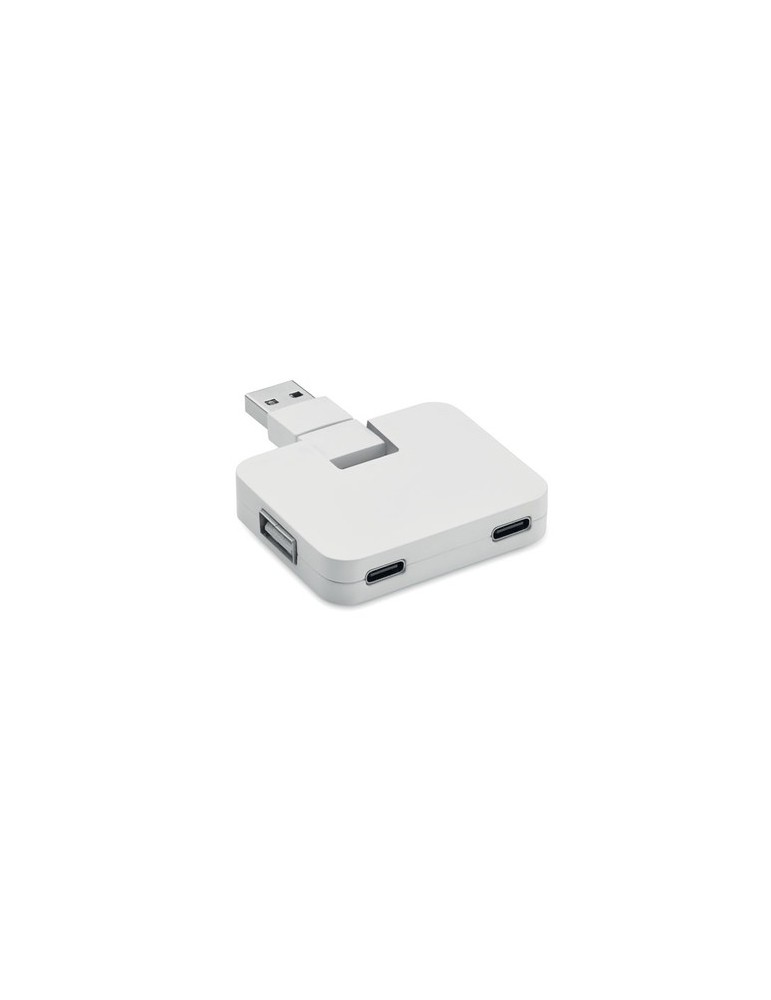 Hub USB 4 Ports Personnalisé - SQUARE-C Accessoire High-Tech pas cher