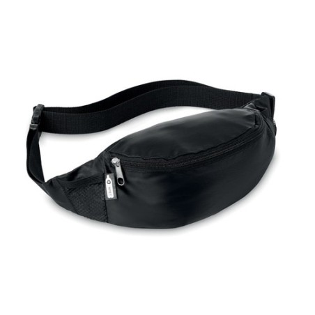 Sac banane  personnalisé en RPET 210D PARKPET Matières : PET recyclé Couleurs : noir