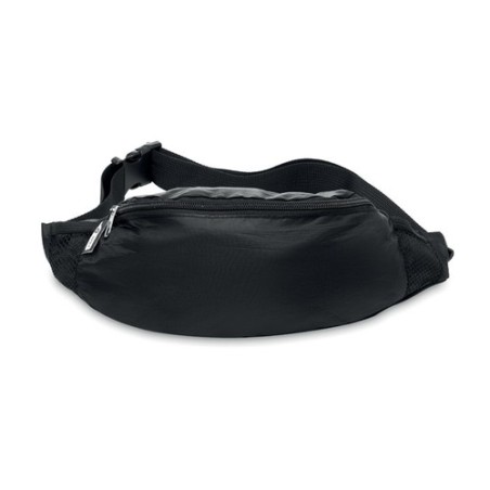 Sac banane  personnalisé en RPET 210D PARKPET Matières : PET recyclé Couleurs : noir personnalisable avec votre logo