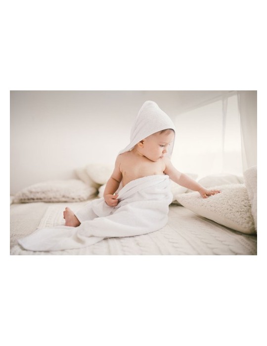 Cape de Bain en Coton Personnalisée - HUGME pas cher