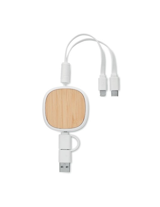 Câble USB rétractable Pratique et Élégant Personnalisé - TOGOBAM pas cher