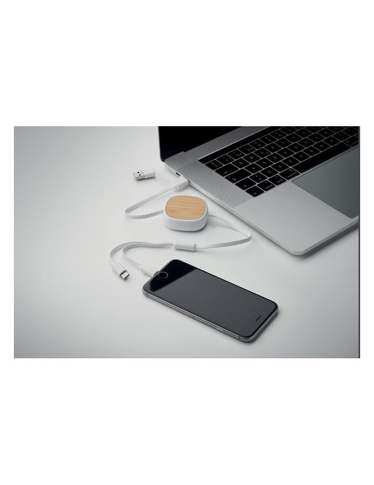Câble USB rétractable Pratique et Élégant Personnalisé - TOGOBAM pas cher