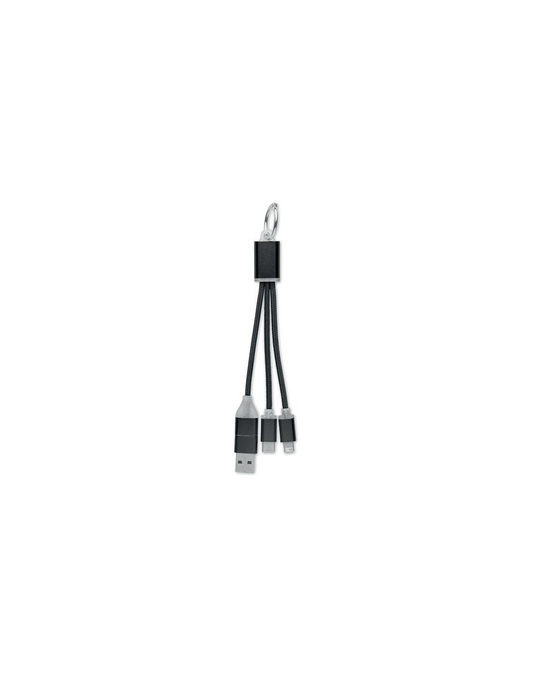 Câble de Charge 4 en 1 Personnalisé - Objets Publicitaires