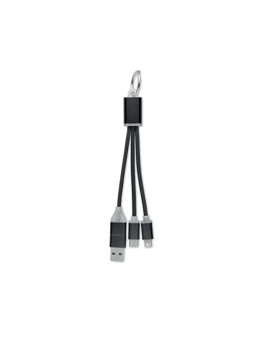 Câble de Charge 4 en 1 Personnalisé - Objets Publicitaires