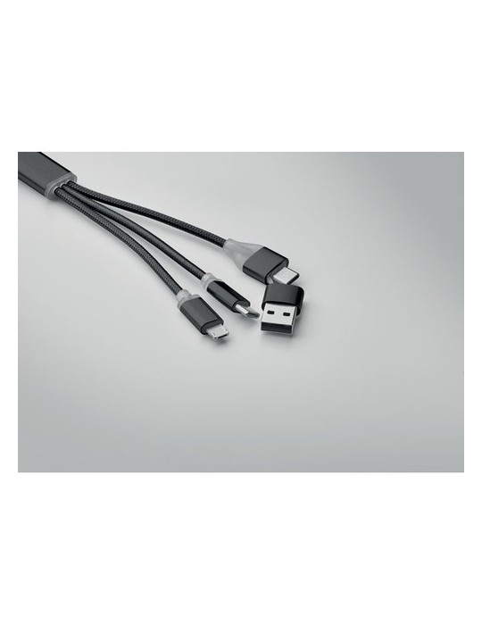 Câble de Charge 4 en 1 Personnalisé - Objets Publicitaires