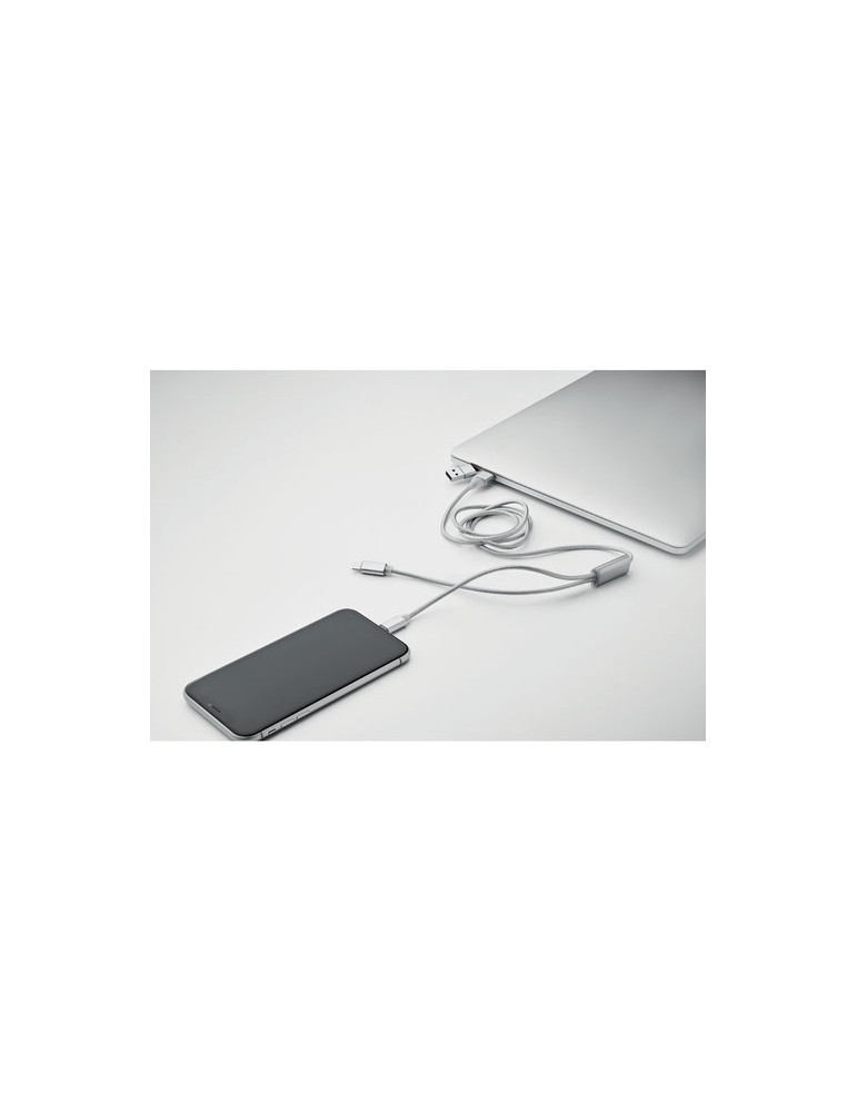 Câble de Charge 2 en 1 Long Personnalisé - CABLONG pas cher