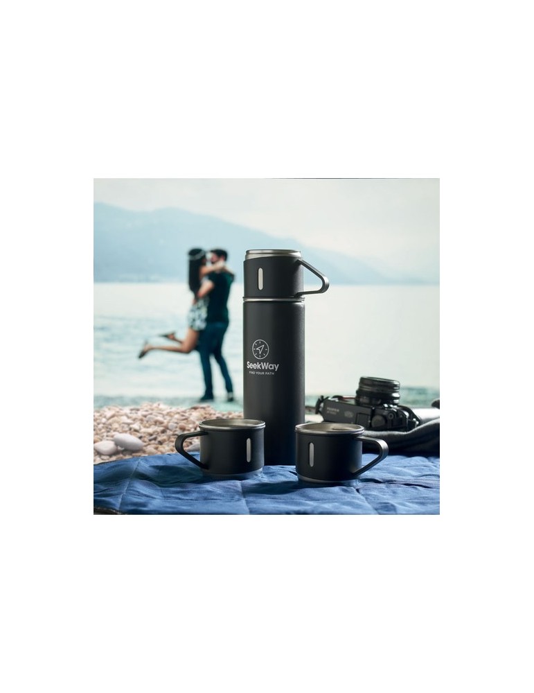 Bouteille Isotherme Personnalisée Set Pratique SHARM pas cher