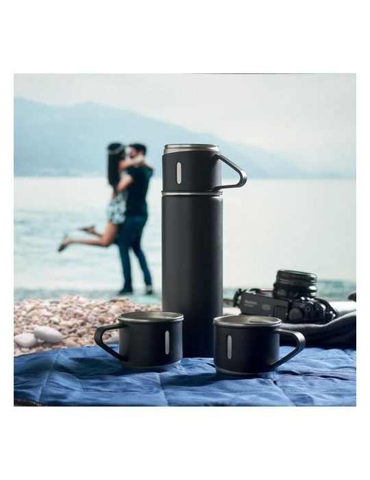 Bouteille Isotherme Personnalisée Set Pratique SHARM pas cher