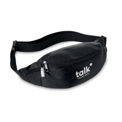 Sac banane  personnalisé en RPET 210D PARKPET Matières : PET recyclé Couleurs : noir goodies publicitaire événementiel