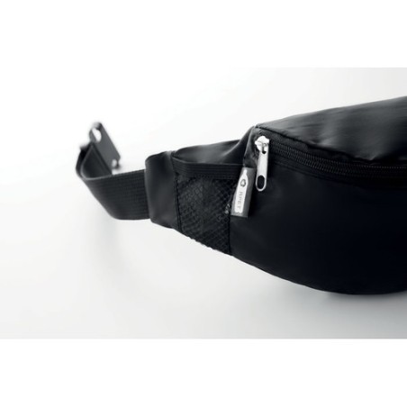 Sac banane  personnalisé en RPET 210D PARKPET Matières : PET recyclé Couleurs : noir impression haute définition