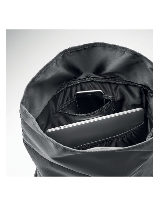 Sac à dos enroulable RPET 600D - Pratique et Personnalisé