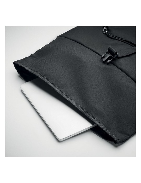 Sac à dos enroulable RPET 600D - Pratique et Personnalisé