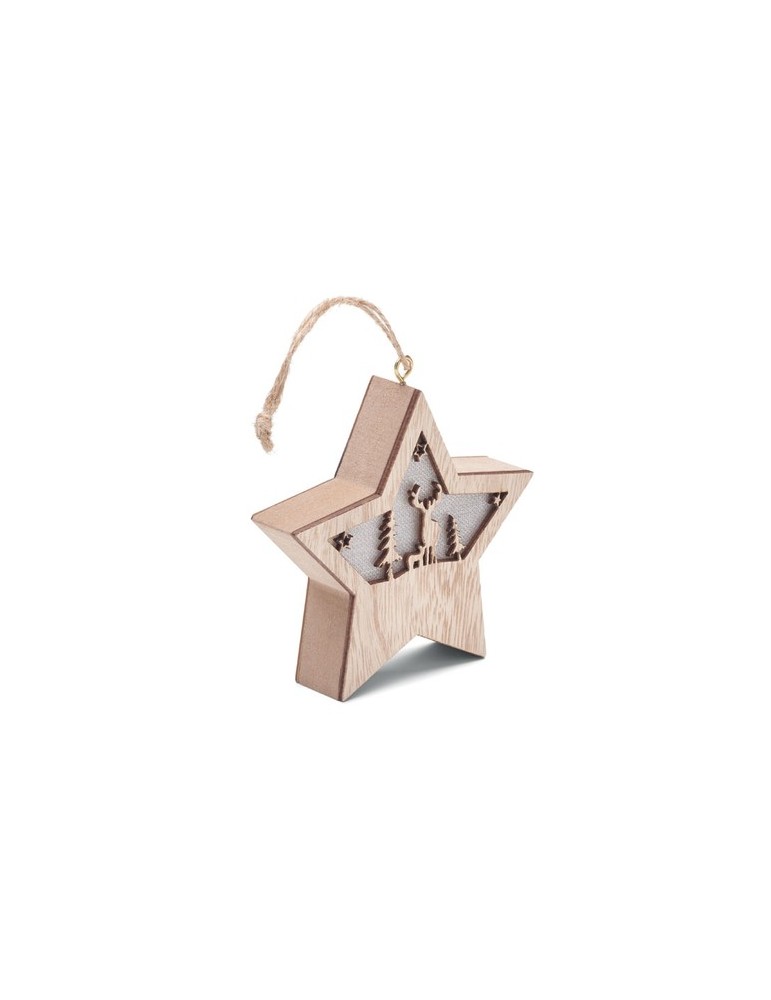 Suspension Étoile Personnalisée MDF avec LED STARLIGHT - Pas Cher