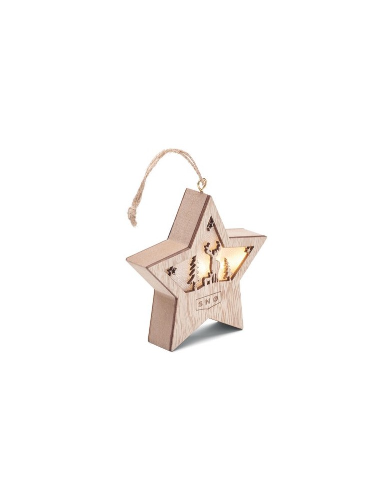 Suspension Étoile Personnalisée MDF avec LED STARLIGHT - Pas Cher