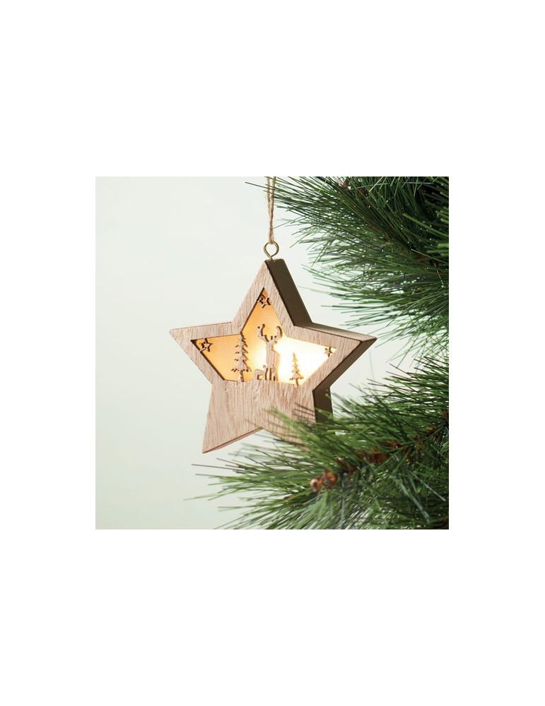 Suspension Étoile Personnalisée MDF avec LED STARLIGHT - Pas Cher