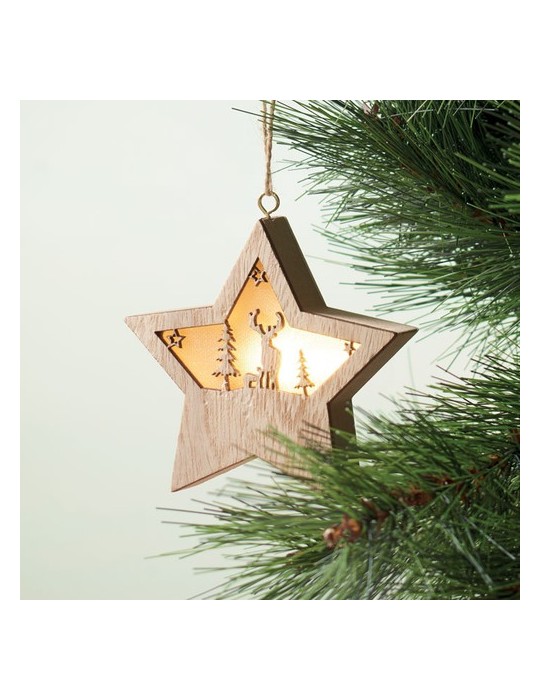 Suspension Étoile Personnalisée MDF avec LED STARLIGHT - Pas Cher