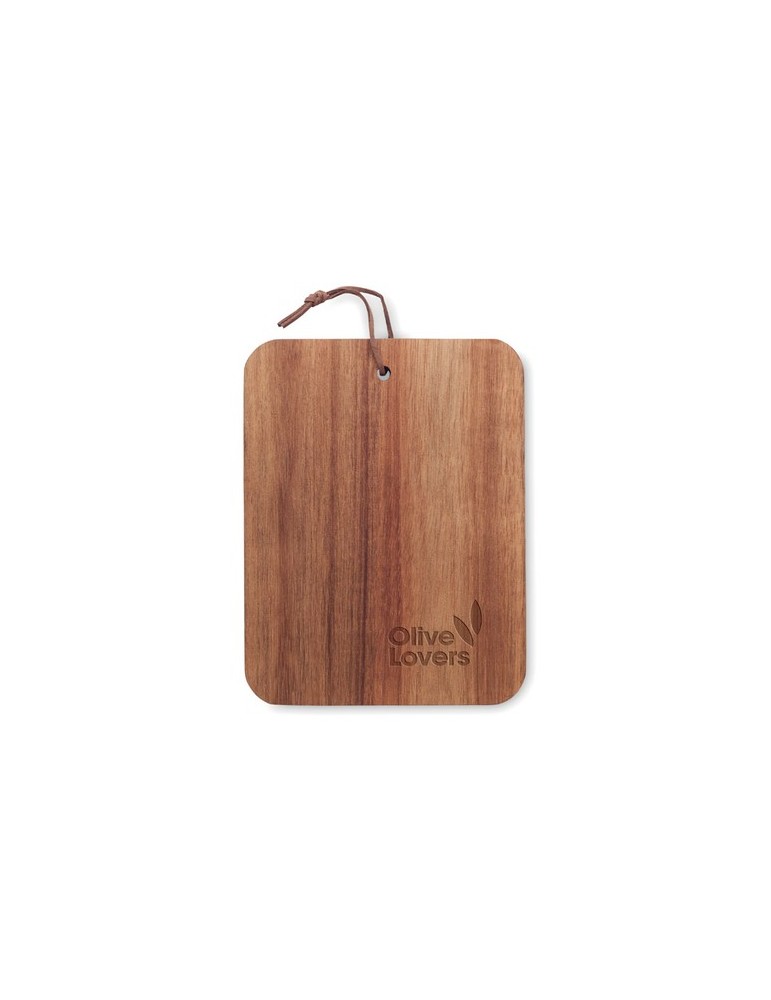Planche à découper en bois d'acacia Personnalisée SERVIRO - Pas Cher