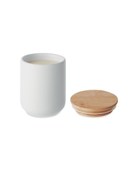 Bougie Végétale Personnalisée 200g - Fraîcheur de Lin Pas Cher