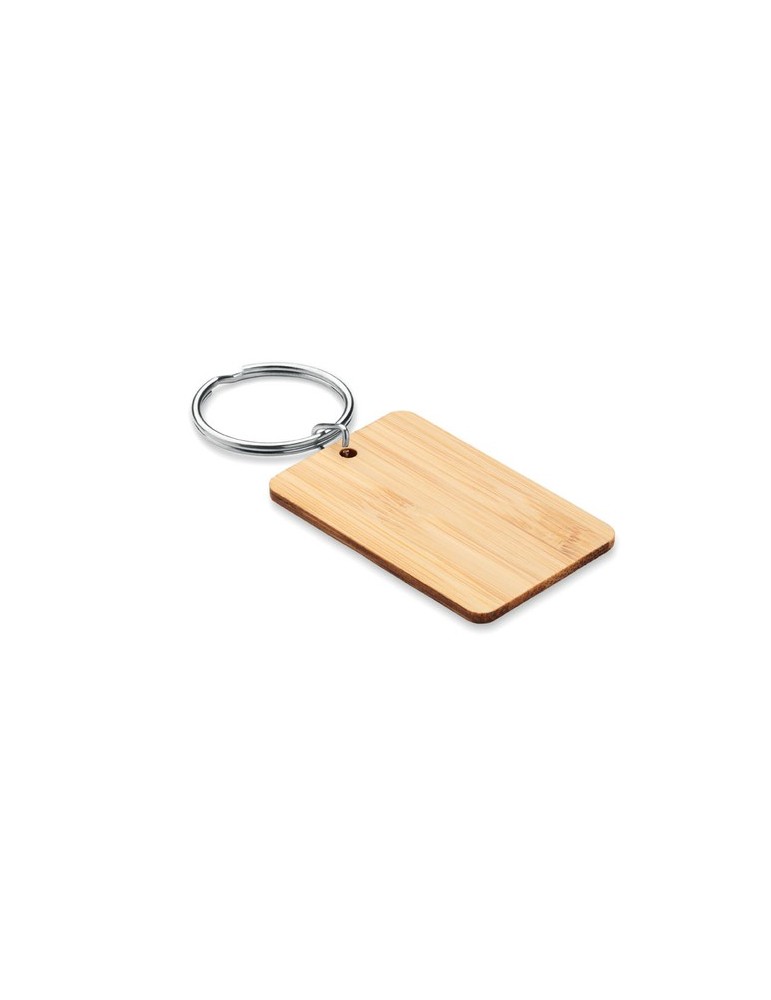 Porte-clés en Bambou Personnalisé ANGLEBOO