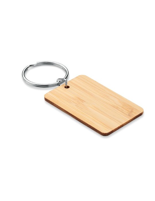 Porte-clés en Bambou Personnalisé ANGLEBOO