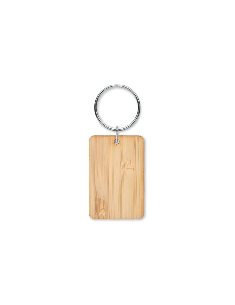 Porte-clés en Bambou Personnalisé ANGLEBOO
