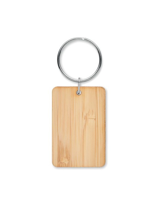 Porte-clés en Bambou Personnalisé ANGLEBOO