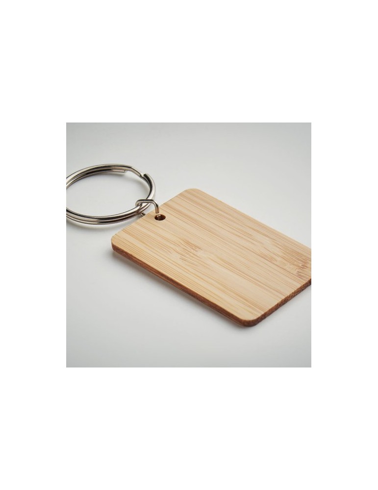 Porte-clés en Bambou Personnalisé ANGLEBOO