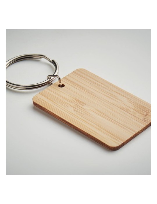 Porte-clés en Bambou Personnalisé ANGLEBOO
