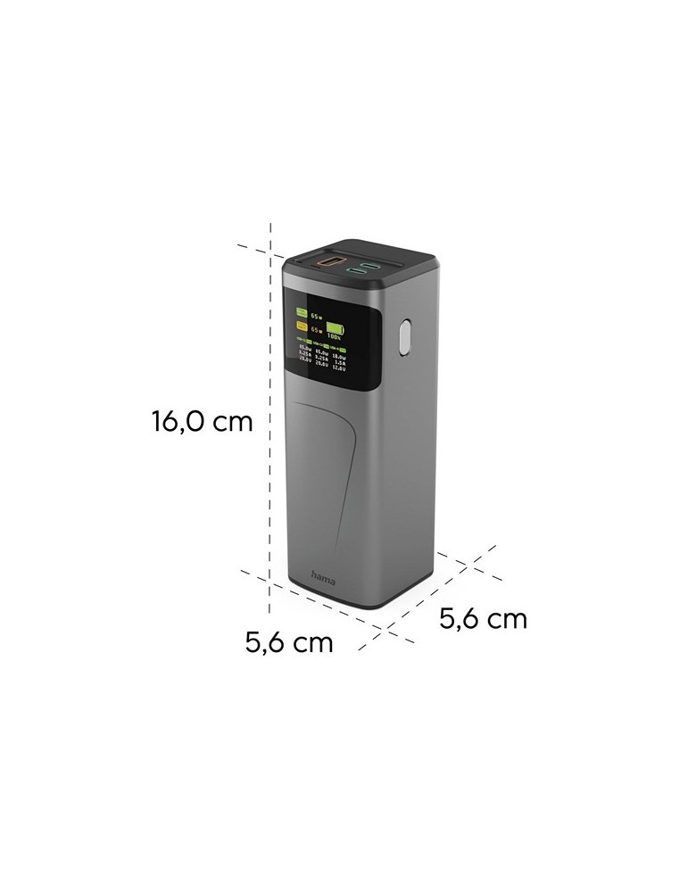 Power Bank 20000 mAh Hama High Power 65W