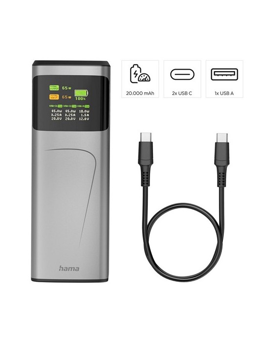 Power Bank 20000 mAh Hama High Power 65W