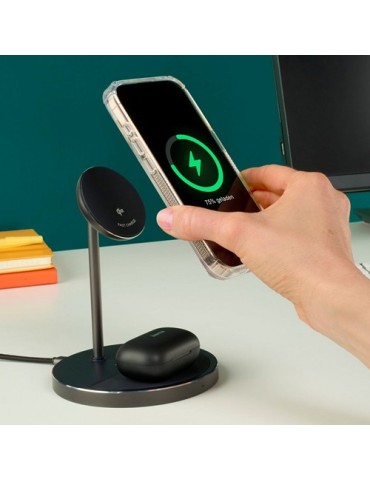 Chargeur sans fil magnétique 2 en 1 15W Hama 2