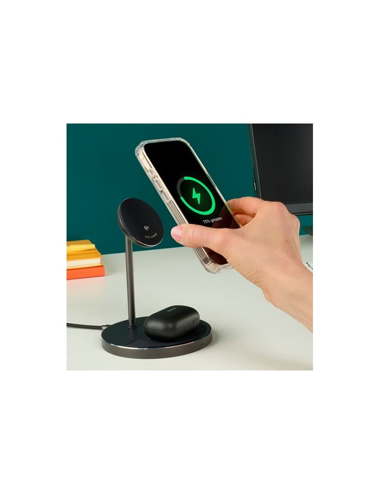 Chargeur sans fil magnétique 2 en 1 15W Hama
