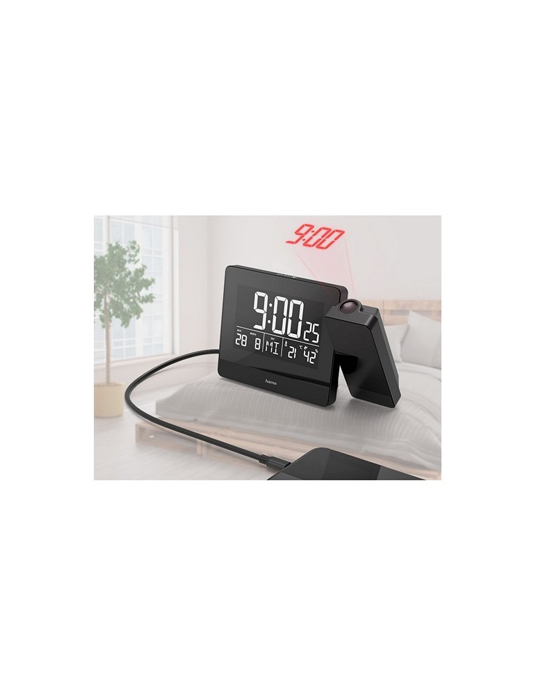 Réveil avec projecteur Hama Plus Charge