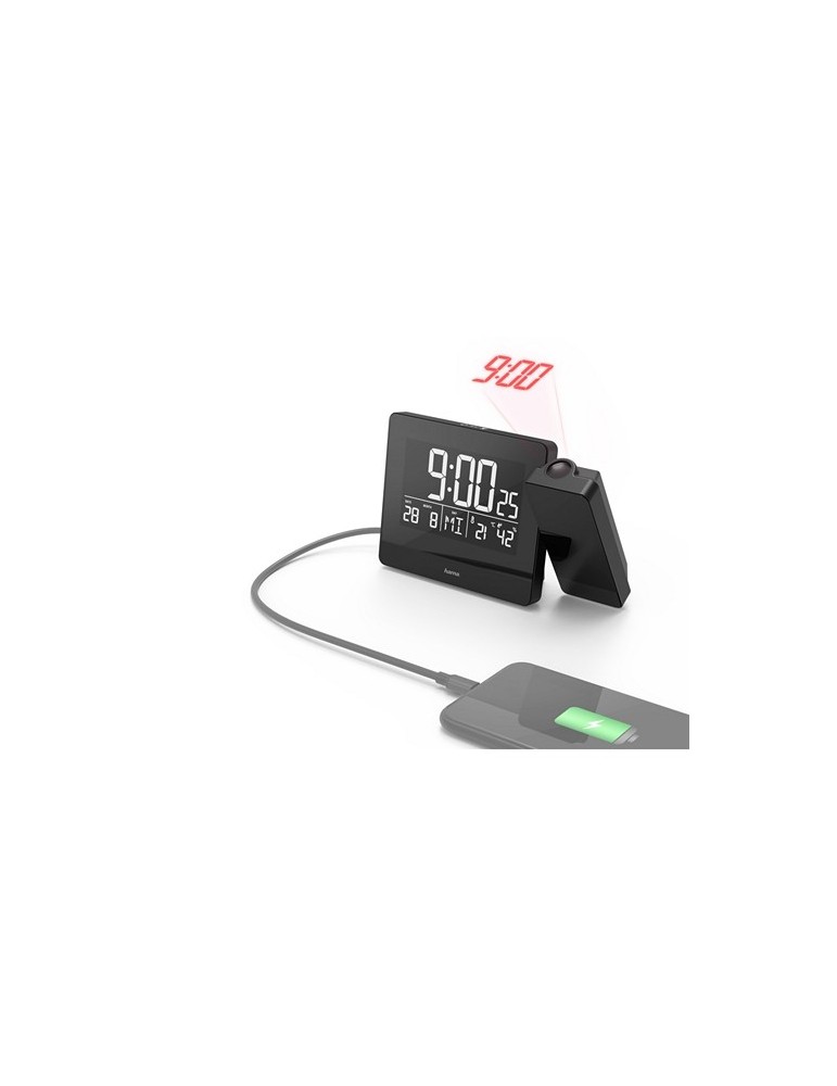 Réveil avec projecteur Hama Plus Charge